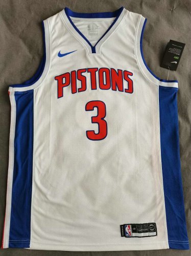 Maillot de Basket #3 Wallace Pistons Blanc